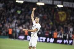 本賽季歐冠淘汰賽速度榜：阿什拉夫以34.59km/h居首，姆巴佩緊隨其后