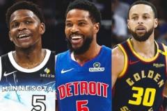 愛德華茲、比斯利、庫里三人本賽季均至少300記三分，NBA歷史首次出現(xiàn)