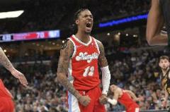 武器大師莫蘭特賽季數據亮眼，場均23.2分4.1板7.3助，精彩慶祝引熱議