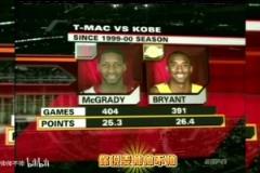 兩大王牌！07年火箭湖人賽前，轉(zhuǎn)播商放上了科比和麥迪的對比！