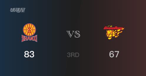 山西三節(jié)領(lǐng)先廣東，原帥20分胡明軒22分