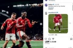 梅努慶祝扳平進(jìn)球，曬照祝福齊爾克澤康復(fù)