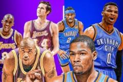 NBA歷史上僅兩支球隊擁有三位得分王：湖人與雷霆