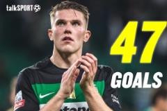 約克雷斯戴帽46場(chǎng)47球，7500萬歐解約金引多隊(duì)爭(zhēng)奪