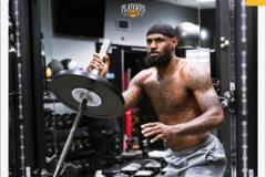 湖人官推發(fā)布詹姆斯熱身照預熱G1：永不停歇的備戰(zhàn)