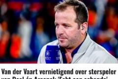 范德法特怒斥薩卡失點(diǎn)：他高估了自己，簡直丟人，只是個(gè)普通球員