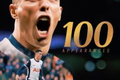熱刺官方發(fā)文慶祝波羅迎來在球隊(duì)第100場(chǎng)賽事