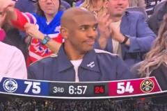 心系老東家&老隊(duì)友！保羅現(xiàn)場(chǎng)觀戰(zhàn)，快船主場(chǎng)球迷熱烈歡迎