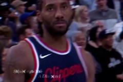 快船被絕殺后小卡的表情變化