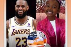 詹姆斯賽后INS轉(zhuǎn)發(fā)球鞋動(dòng)態(tài)：今日上腳女兒朱莉配色“詹22”