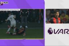 前英超裁判：埃瓦尼爾森鏟馬茲拉維應(yīng)判紅牌，鞋釘亮出且動作過猛