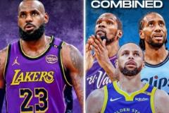 美媒：詹姆斯生涯季后賽42次砍38+，KD、庫(kù)里、小卡合計(jì)45次