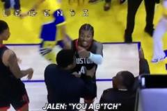 杰倫-格林怒斥對手：你個婊子，我干死你！