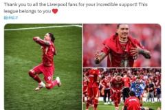 努涅斯曬冠軍獎杯：夢想成真，首座英超獎杯誕生