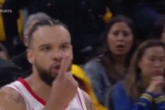 沖突起因：狄龍稱(chēng)“我只有1犯”，庫(kù)里回應(yīng)“你2犯了”