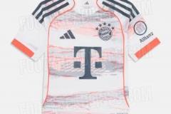 拜仁下賽季客場(chǎng)球衣曝光：白色底色融入安聯(lián)球場(chǎng)設(shè)計(jì)元素