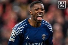 登貝萊33球12助攻！巴黎賽季45場(chǎng)參與45球