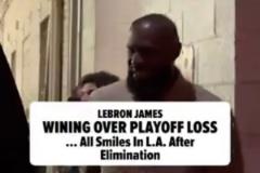 TMZ：詹姆斯被淘汰后與朋友聚餐 離開時笑容滿面