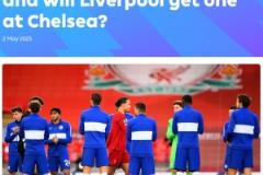 切爾西曾4次為英超冠軍列隊，2020年7隊為利物浦列隊