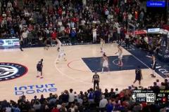 全場(chǎng)最關(guān)鍵一防！哈登關(guān)鍵時(shí)刻失誤，但祖巴茨防住了約基奇的上籃