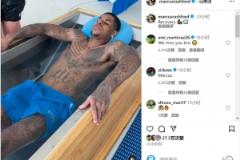 拉什福德發(fā)布冰浴恢復(fù)視頻，大馬丁留言表達(dá)想念