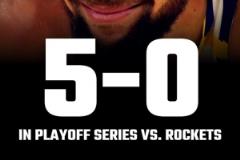 血脈壓制！勇士第五次在季后賽擊敗火箭