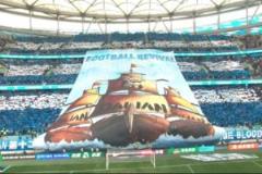 梭魚灣看臺震撼展示“足球復(fù)興”TIFO引關(guān)注