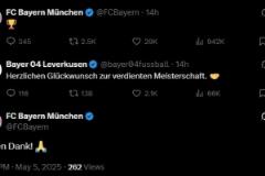 藥廠祝賀拜仁奪冠，拜仁官方回應(yīng)：非常感謝