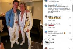 格拉利什社交媒體曬照與羅德-斯圖爾特爵士合影