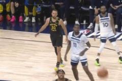 庫(kù)里忍痛作戰(zhàn)：摸腿筋仍完成兩回合+拋投絕殺！