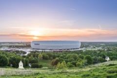 四大歐戰(zhàn)決賽舉辦地：歐冠安聯(lián)球場(chǎng)、歐聯(lián)圣馬梅斯球場(chǎng)、歐協(xié)聯(lián)阿爾瓦拉德球場(chǎng)