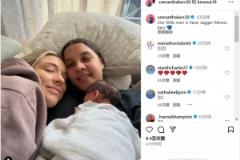 切爾西女足球員科爾曬與女友、新生兒合照，宣布孩子出生