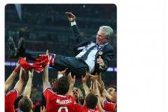 拜仁官方祝福海因克斯80歲生日快樂，執(zhí)教期間贏得9座冠軍獎(jiǎng)杯并奪得歐冠