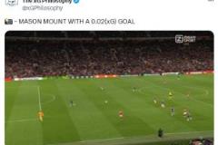 芒特遠(yuǎn)射破門，預(yù)期進(jìn)球僅0.02