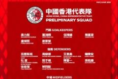 中國香港隊(duì)公布亞洲杯預(yù)選賽37人初選名單，10人來自中超中甲