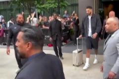 塔圖姆今日出發(fā)前往麥迪遜廣場還好好的，希望別有事啊