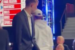 弗拉格 nba選秀抽簽現(xiàn)場，看得出來有點小緊張