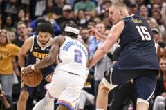 搶七還是終結(jié)？ESPN預(yù)測(cè)G6雷霆?jiǎng)俾?6.1%領(lǐng)先掘金43.9%