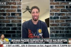 哈利伯頓：詹姆斯發(fā)推夸我超級酷，我們昨晚一直互發(fā)消息交流