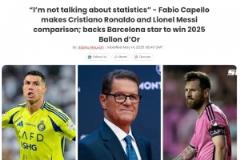 卡佩羅：C羅贏得過冠軍和金球獎，但他不像梅西那樣是個天才