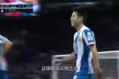 當年武磊攻破巴薩球門，國外解說狂吹：中國英雄