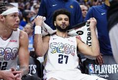 穆雷帶傷出戰(zhàn)42分鐘砍25分8板7助正負(fù)值+28引領(lǐng)勝利