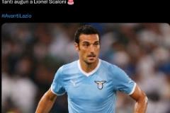 拉齊奧官方祝福斯卡洛尼47歲生日，球員時(shí)代效力6年出場(chǎng)52次