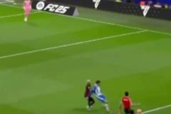 西班牙人主帥對判罰不滿，皇馬球迷搬出姆巴佩被鏟視頻雙重標準