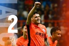 云南玉昆主場2-0力克對手，約尼查與葉楚貴破門助力三連勝