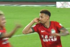 卡多索開場7分鐘遠射破門，河南1-0領(lǐng)先浙江