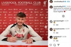 布拉德利慶祝續(xù)約：非常自豪能與利物浦繼續(xù)我的旅程