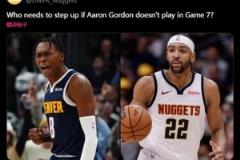 戈登缺陣誰頂替？丹佛媒體熱議納吉與沃特森之爭