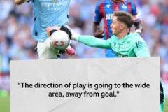 VAR解釋亨德森手球判罰：球體軌跡遠(yuǎn)離球門向邊路偏移