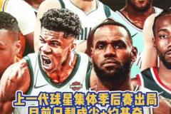 青春已逝！上一代球星集體季后賽出局 目前僅剩約老師+威少